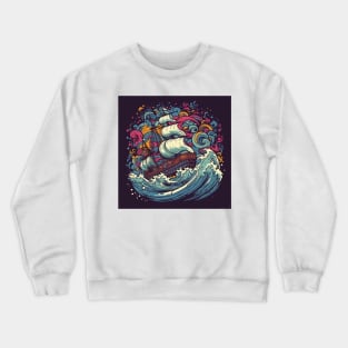 Sail into Adventure: Explore the World on a Cruise Ship Crewneck Sweatshirt